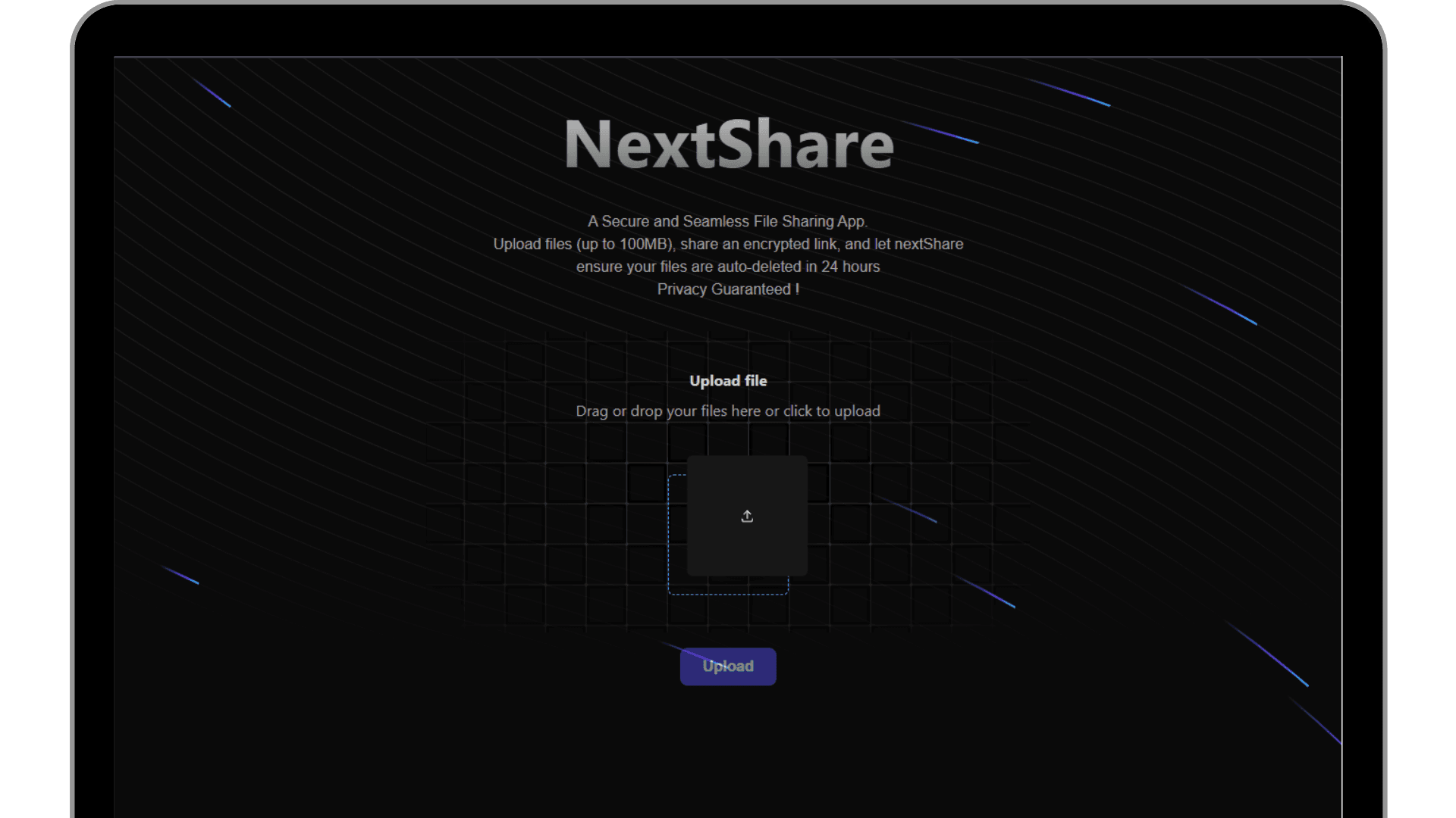 NextShare - File Sharing Webapp